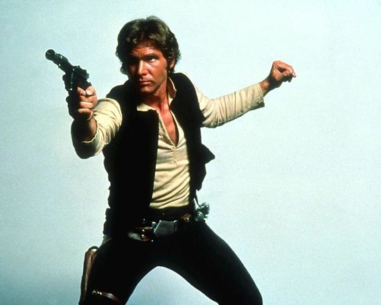 1977 Film Actor Harrison Ford Han Solo Glossy Magnet Star Wars Movie Magnet