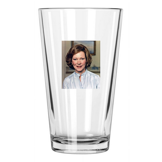 1977 First Lady Rosalynn Carter Photo Jimmy Carter Pint Beer Drinking Glass