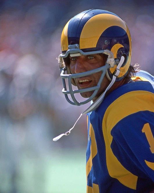 1977 Los Angeles Rams Joe Namath Glossy Keychain Football Keychain 1