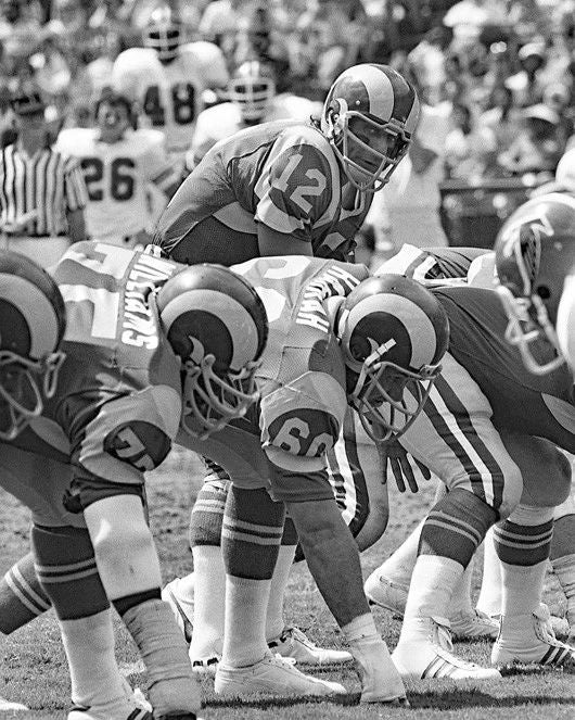 1977 Los Angeles Rams Joe Namath Glossy Keychain Football Keychain 2