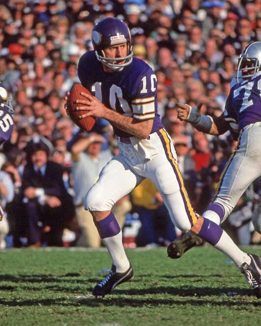 1977 Minnesota Vikings Fran Tarkenton Glossy Photo Print Super Bowl Xi