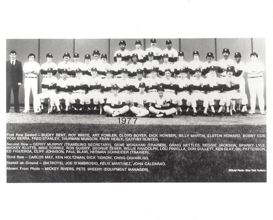 1977 New York Yankees Team Photo Baseball Mlb Picture Ny 300 Piece Jigsaw Puzzle