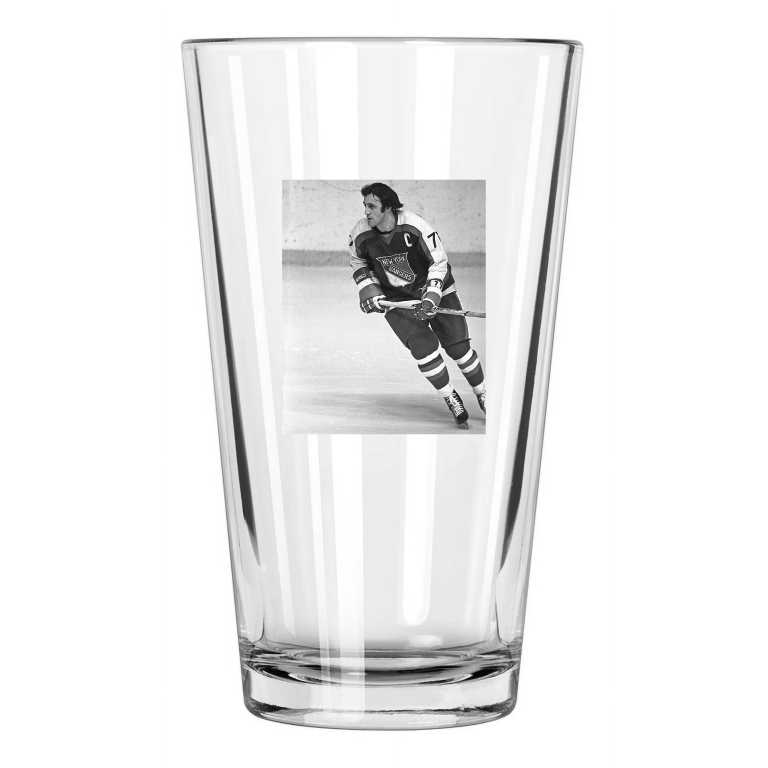 1977 New York Rangers Phil Esposito Hockey Hof 84 2 Pint Beer Drinking Glass