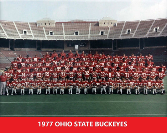 1977 Ohio State Team Keychain Buckeyes Picture Ncaa Football