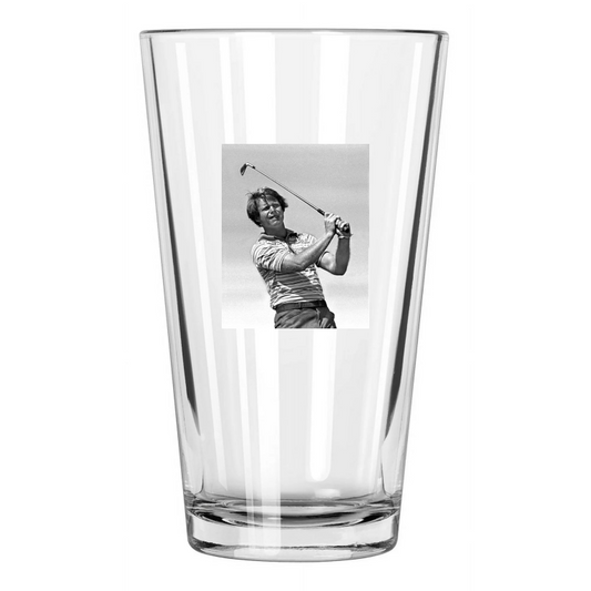 1977 Pga Professional Golfer Tom Watson Golf Swing Pint Beer Drinking Glass