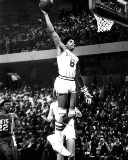 1977 Philadelphia 76Ers Julius 'Dr J' Erving Glossy Magnet Basketball Print