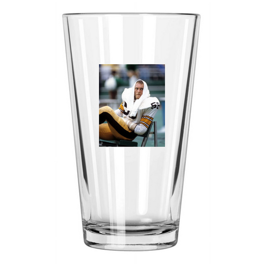 1977 Pittsburgh Steelers Jack Lambert Nfl Football Pint Beer Drinking Glass