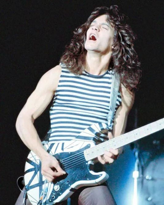 1977 Rock Singer Eddie Van Halen Glossy Photo Music Print Band Poster
