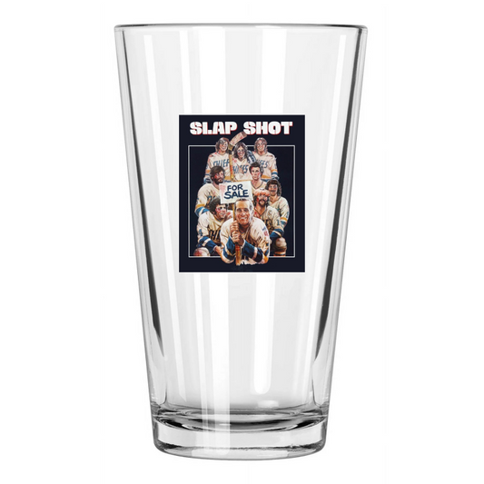 1977 Slap Shot Photo Paul Newman Comedy Movie Pint Beer Drinking Glass