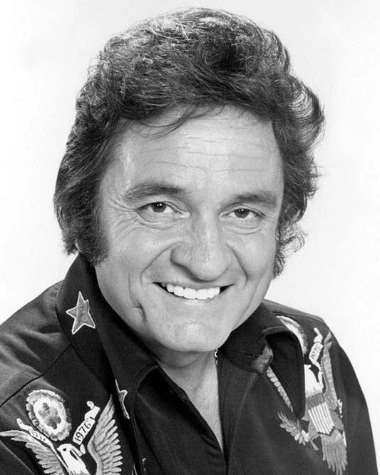 1977 Singer Johnny Cash Glossy Magnet Country Music Print Portrait