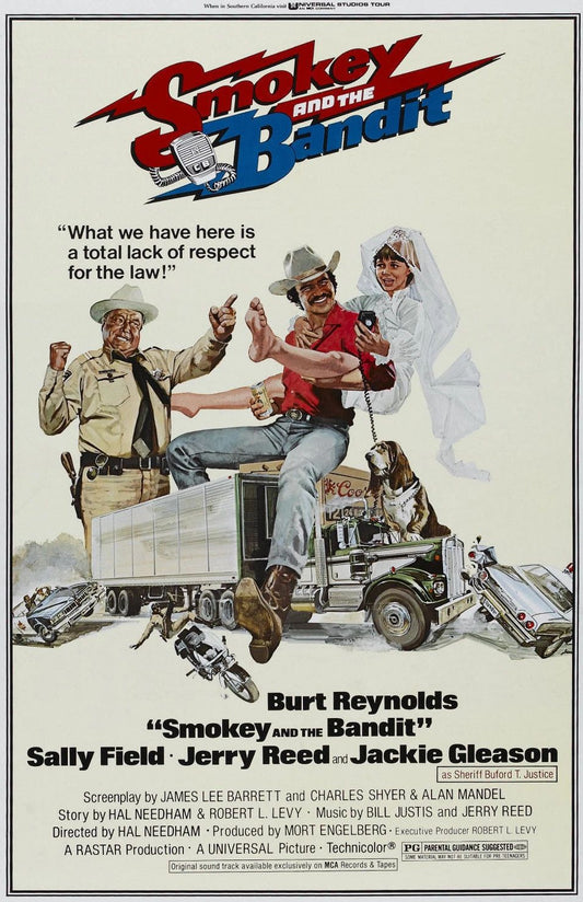 1977 Smokey And The Bandit Movie Poster Print Burt Reynolds Jackie Gleason