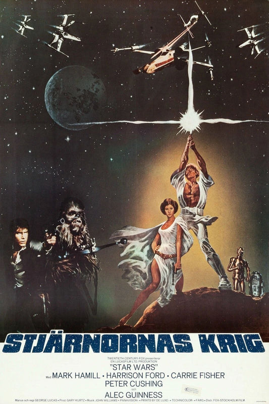 1977 Star Wars Episode Iv A New Hope Movie Magnet Darth Vader Luke Leia