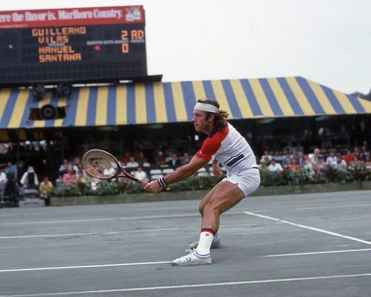 1977 Tennis Pro Guillermo Vilas Glossy Photo Print Wimbledon Poster