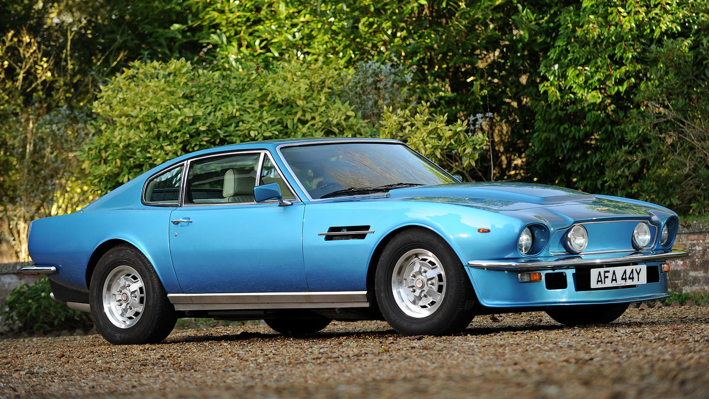 Aston Martin V8 Vantage Uk Hd Art Print Poster