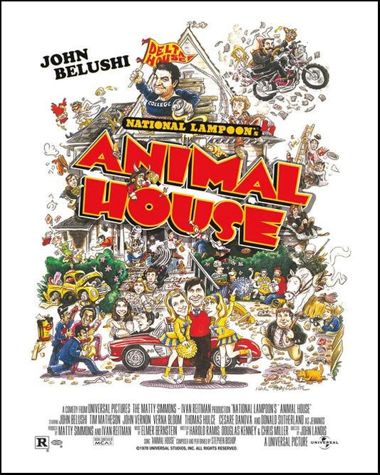 1978 Animal House Glossy Keychain John Belushi Print Comedy Movie Keychain 1