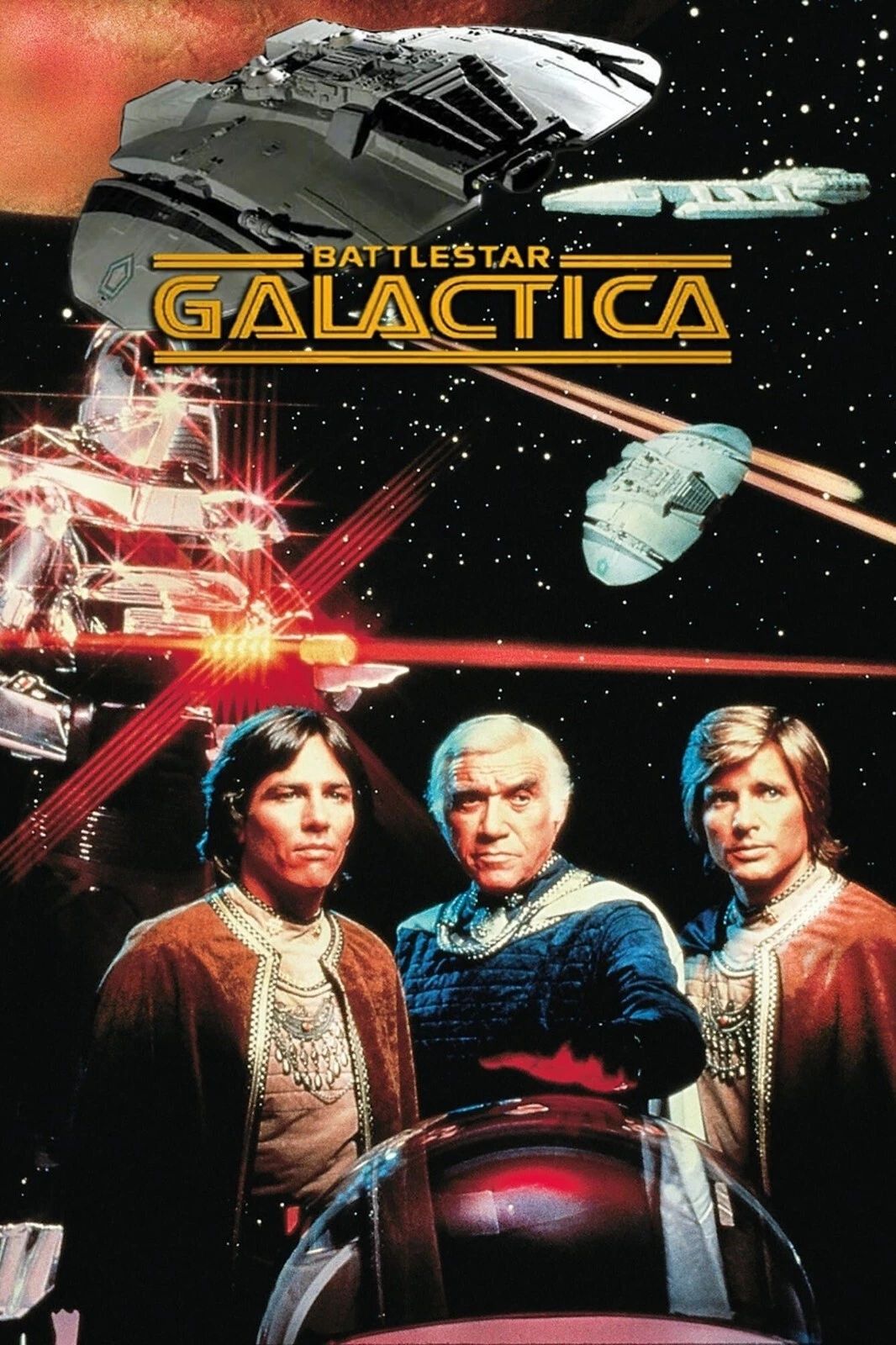 1978 Battlestar Galactica Movie Poster Lorne Green Dirk Benedict