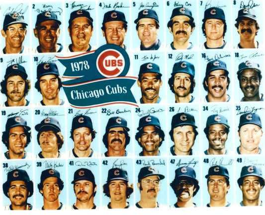 1978 Chicago Cubs Team Keychain Baseball Picture Mlb