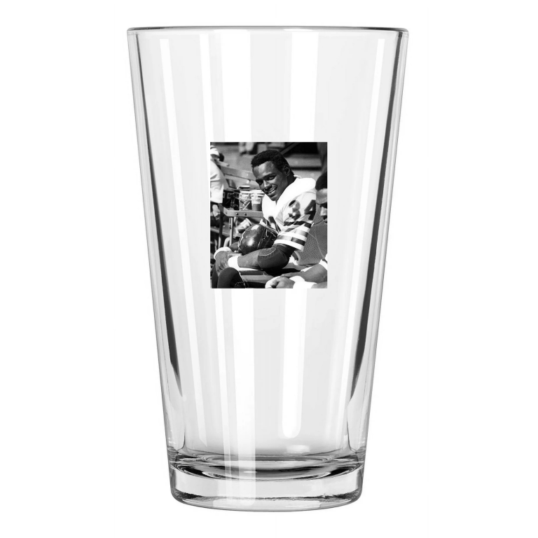 1978 Chicago Bears Walter Payton Photo Nfl Football Pint Beer Drinking Glass