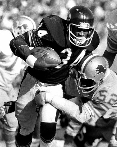 1978 Chicago Bears Walter Payton Glossy Keychain Nfl Print Football Keychain