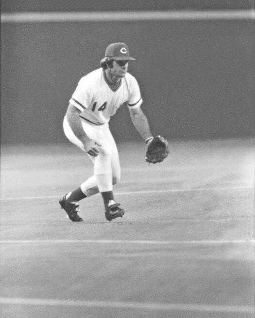 1978 Cincinnati Reds Pete Rose Glossy Magnet Print @ Riverfront Stadium