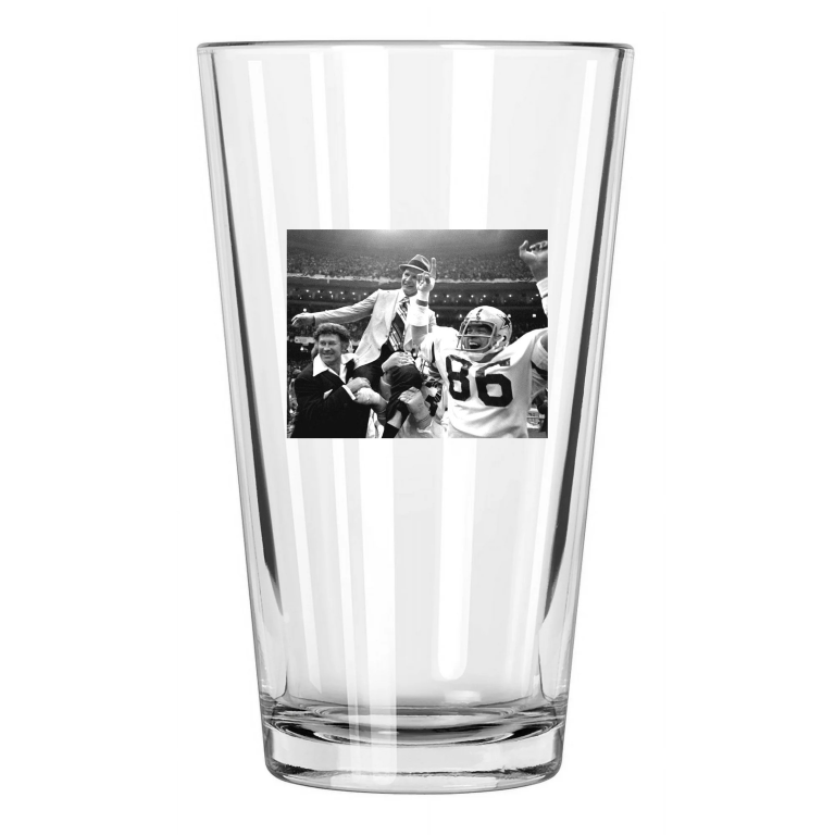 1978 Dallas Cowboys Tom Landry Super Bowl Xii Celebration Pint Beer Glass