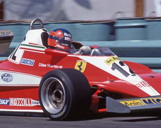 1978 Driver Gilles Villeneuve Glossy Keychain U.S. Grand Prix West Keychain