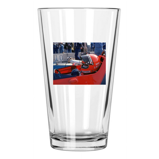 1978 Driver Niki Lauda U.S 1. Grand Prix Watkins Glen Pint Beer Drinking Glass