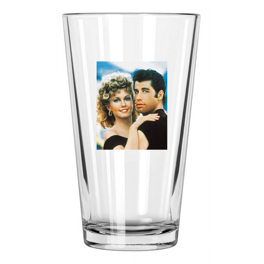1978 Grease John Travolta Olivia Newton John Photo Pint Beer Drinking Glass