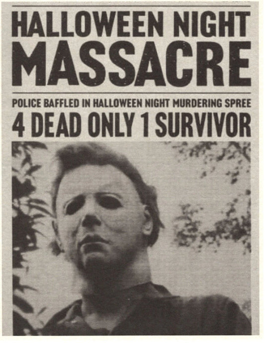 1978 Halloween Haddonfield Herald Halloween Night Massacre Michael Myers