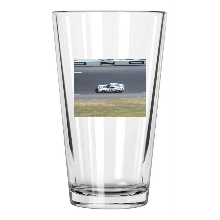 1978 Hodgdon Thunderbird Bobby Allison Photo Daytona Pint Beer Drinking Glass