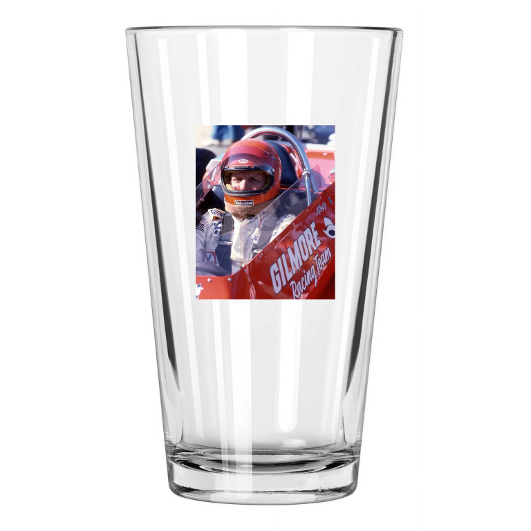 1978 Indy Racecar Driver Aj Foyt Photo Indianapolis 500 Pint Beer Drinking Glass