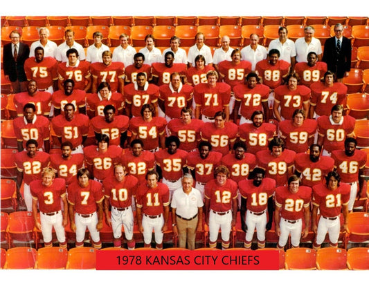 1978 Kansas City Chiefs Team Photo Football Nfl Nfl Kc 300 Piece Jigsaw Puzzle
