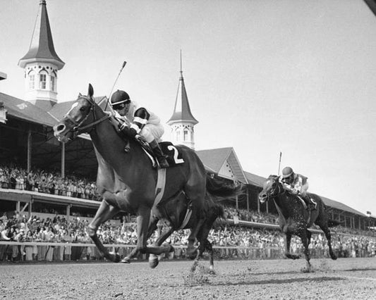 1978 Kentucky Derby Affirmed Vs Alydar Glossy Photo Print Racehorse Poster