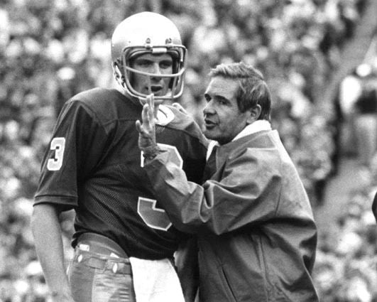 1978 Notre Dame Fighting Irish Joe Montana Glossy Photo Ncaa College Print