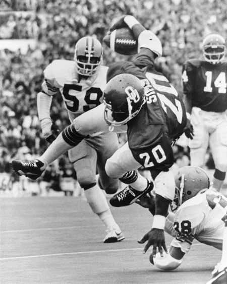 1978 Oklahoma Sooners Billy Sims Glossy Photo Print College Heisman Trophy