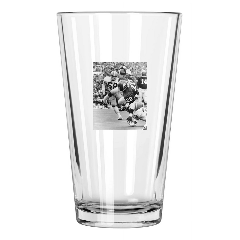 1978 Oklahoma Sooners Billy Sims College Heisman Trophy Pint Beer Drinking Glass