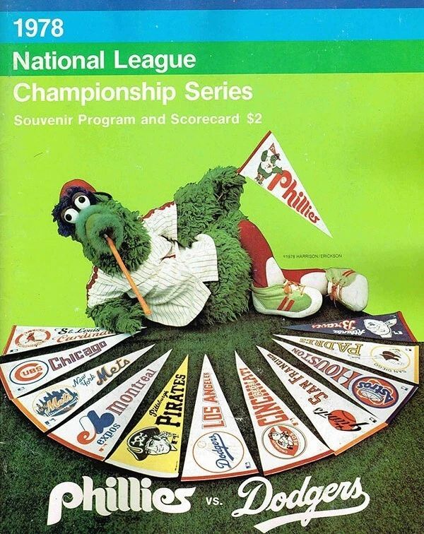 1978 Philadelphia Phillies Vs La Dodgers Keychain Baseball Picture Mlb