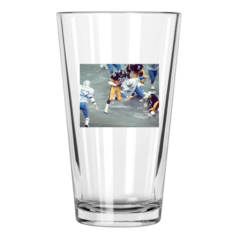 1978 Pittsburgh Steelers Rocky Bleier Afc Championship Game Vs Oilers Pint Glass