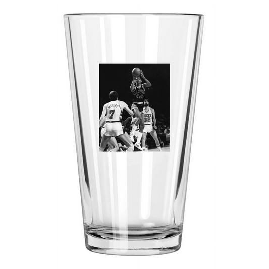 1978 San Antonio Spurs George Gervin Photo Basketball Pint Beer Drinking Glass