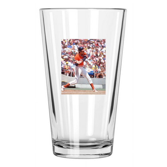 1978 San Francisco Giants Jack Clark Photo Baseball Pint Beer Drinking Glass