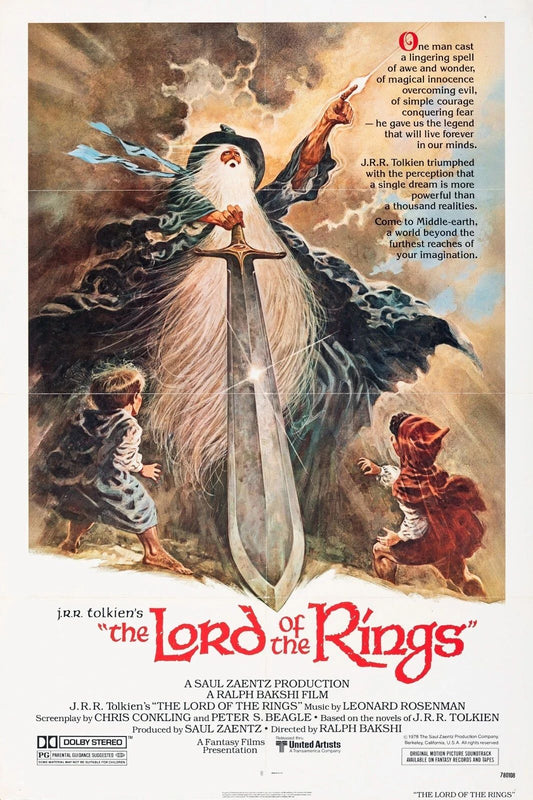 1978 The Lord Of The Rings Movie Magnet Gandalf Frodo Aragorn Sam
