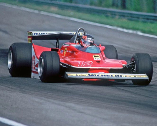 1979 Driver Gilles Villeneuve Glossy Photo Grand Prix Poster Print