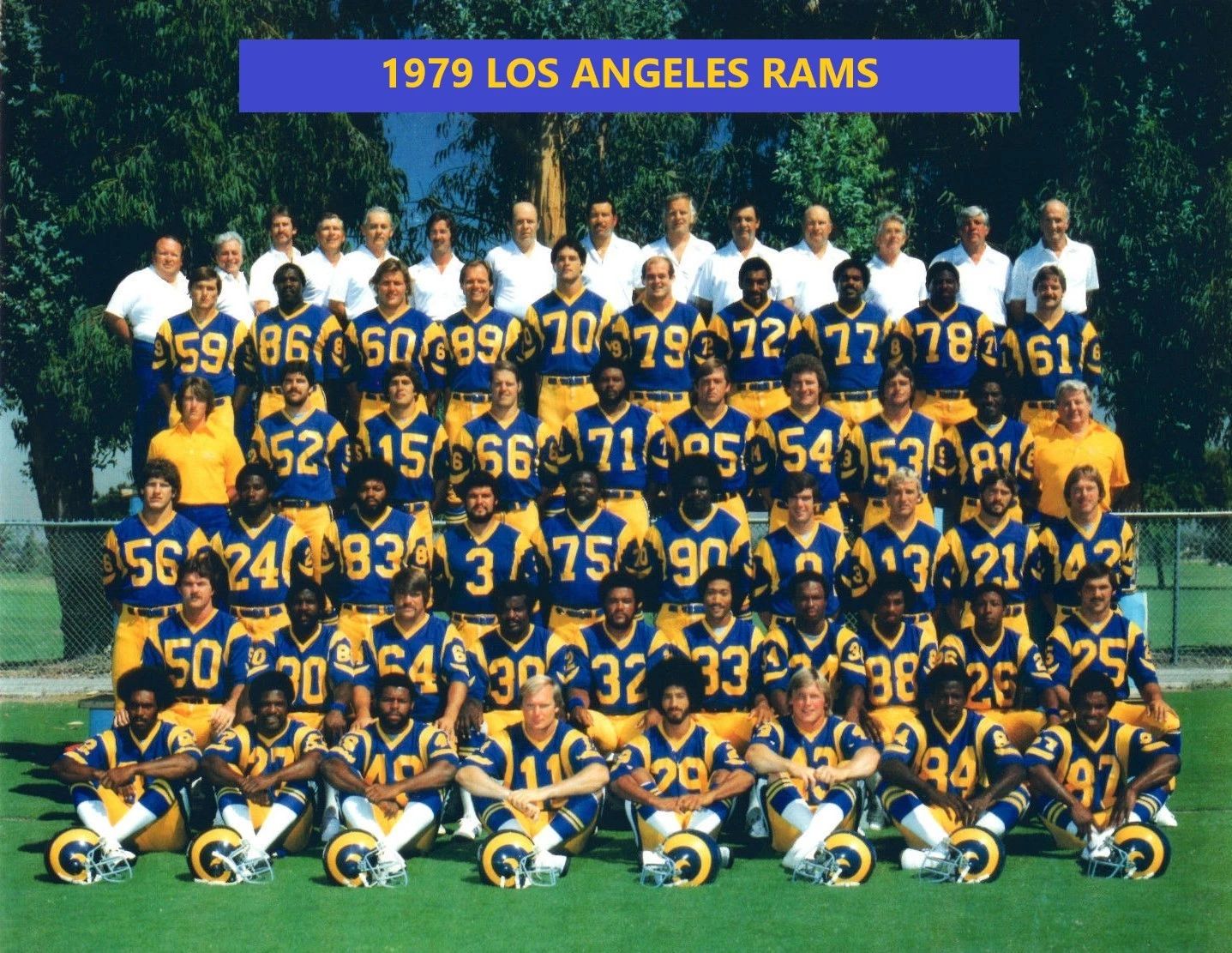 1979 Los Angeles Rams Team Photo Football Nfl Picture La