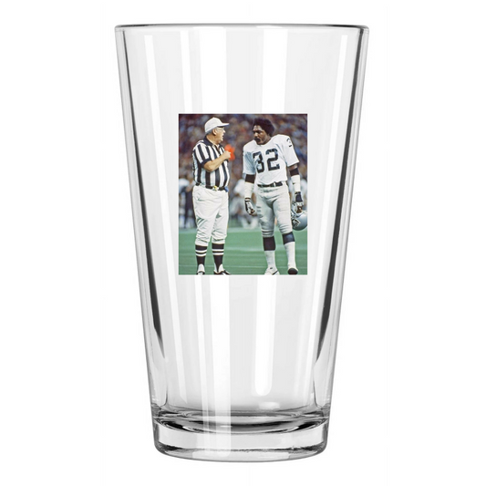 1979 Oakland Raiders Jack Tatum Photo Football Pint Beer Drinking Glass