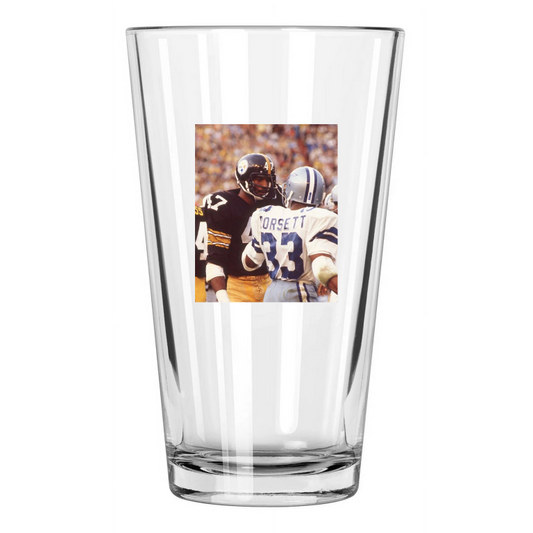1979 Pittsburgh Steelers Vs Dallas Cowboys Super Bowl Xiii Mel Blount Pint Glass