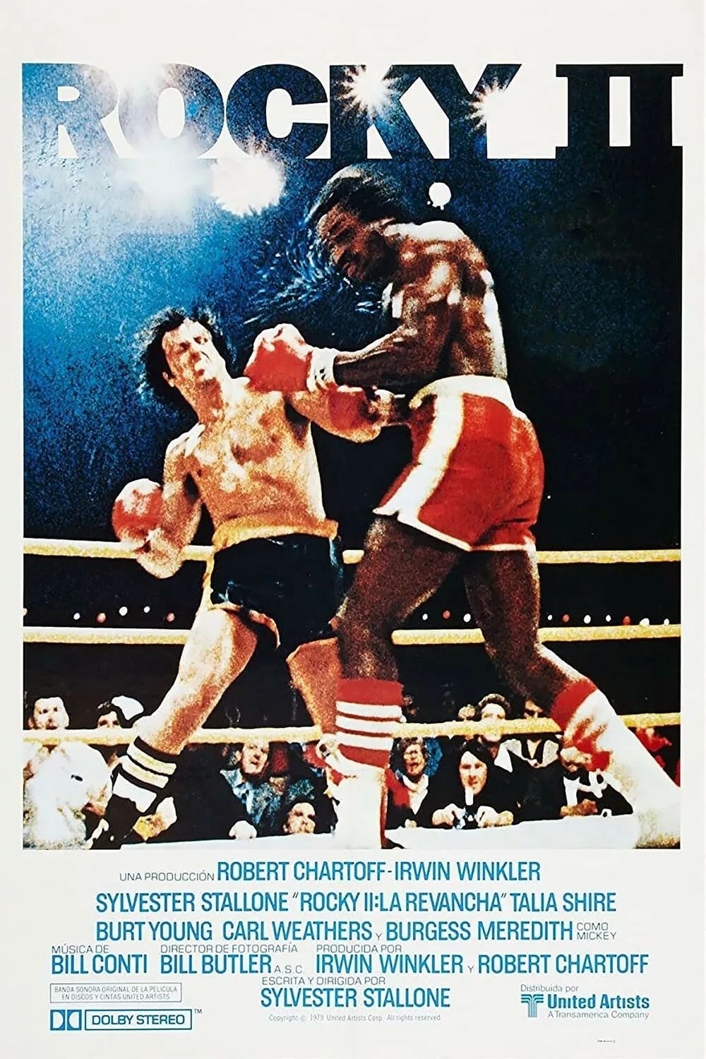 1979 Rocky Ii Movie Poster Print Rocky Balboa Italian Stallion Apollo Creed