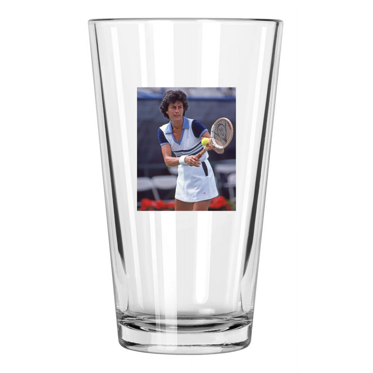 1979 Tennis Pro Virginia Wade Photo United Kingdom 1 Pint Beer Drinking Glass