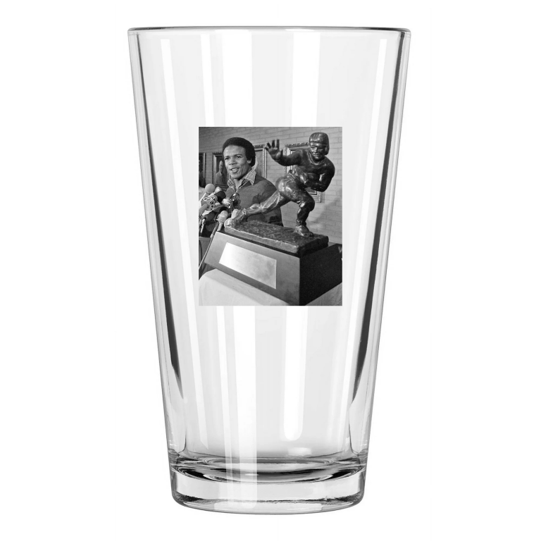 1979 Usc Trojans Charles White Photo Heisman Winner Pint Beer Drinking Glass