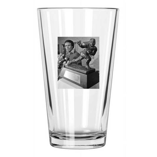 1979 Usc Trojans Charles White Photo Heisman Winner Pint Beer Drinking Glass