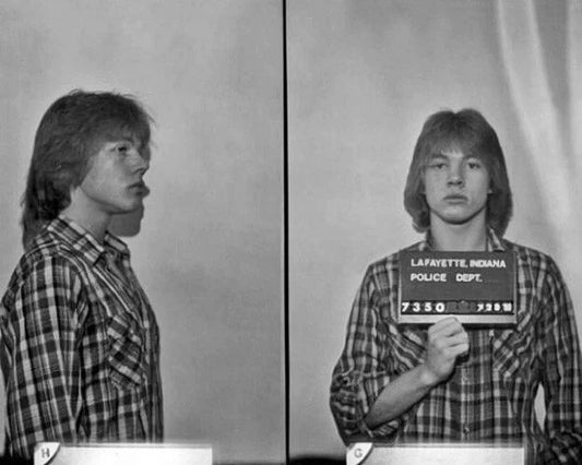 1980 Axl Rose Mugshot Glossy Photo Guns N Roses Singer Print Poster